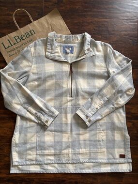 LL Bean Anorak Flannel Shirt